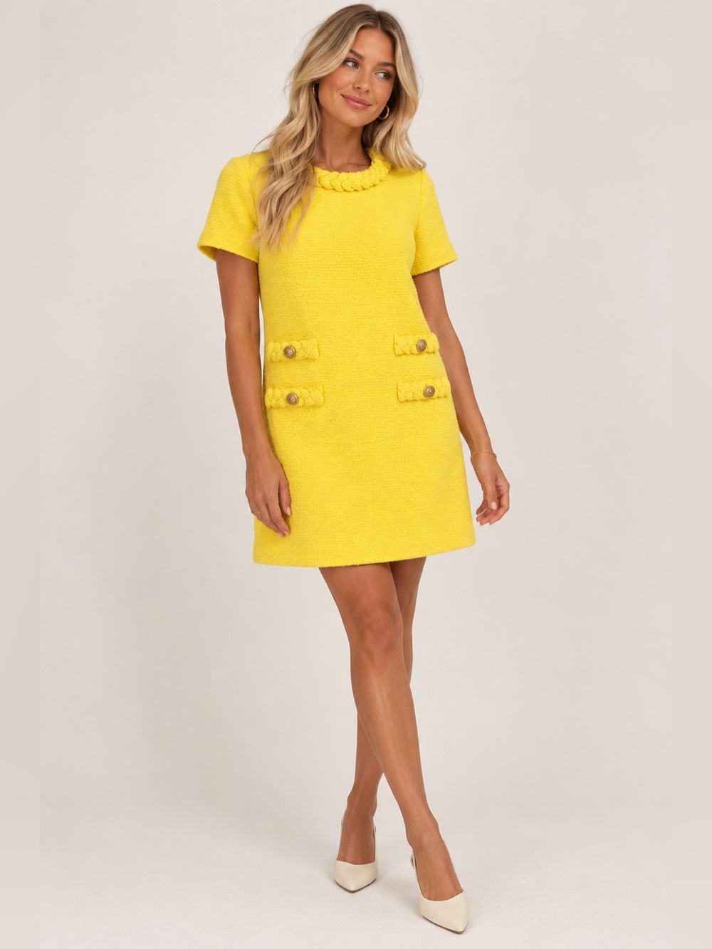 Tuckernuck Lemonchello Tweed Dress XS